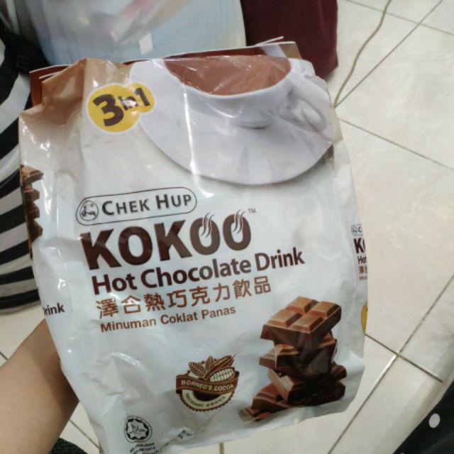 Chekhup Kokoo Hot Chocolate Drink Minuman Coklat Panas Chek Hup Kokoo 12sachet