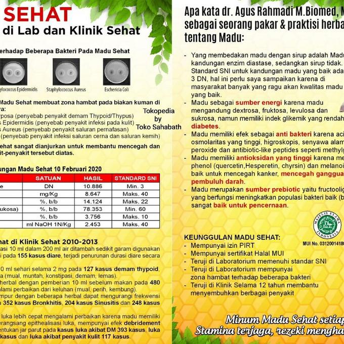 

Promo Awal tahun Termurah Madu Sehat Propolis Kemasan Terbaru 640ml Spesial Promo E2023 Promo Awal