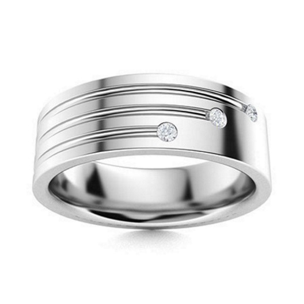 Gratis Tulis Ukir Nama Bisa Pesan Model Garansi Silver Asli Cincin Kawin Perak Pria Tunangan Id399