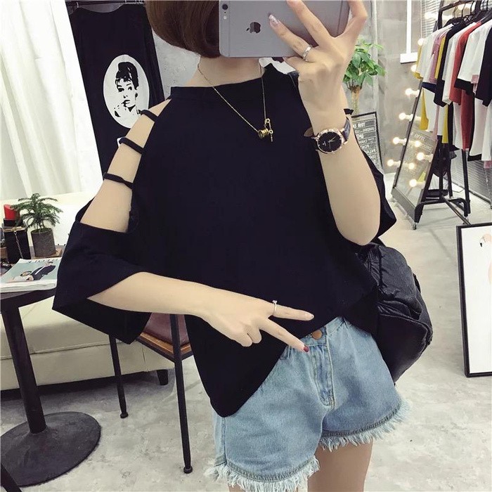Kaos Baju Fashion Wanita Korea Lengan Pendek