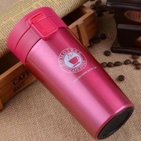 TRAVEL MUG TUMBLER TAHAN PANAS DAN DINGIN / TERMOS KOPI TEH PORTABLE / BOTOL AIR MINUM STAINLESS STEEL