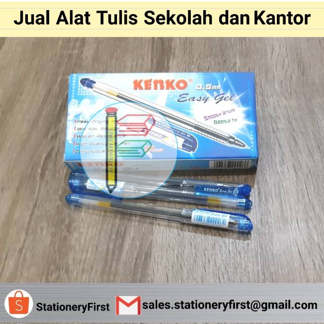 Gel Pen Kenko Easy Gel 0.5mm per Lusin