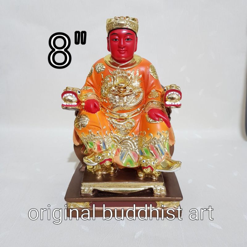 patung dewa khong tek cun wang/kwee seng kong 8 inch