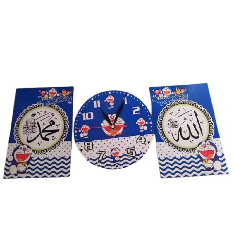 jam karakter kaligrafi tiga set