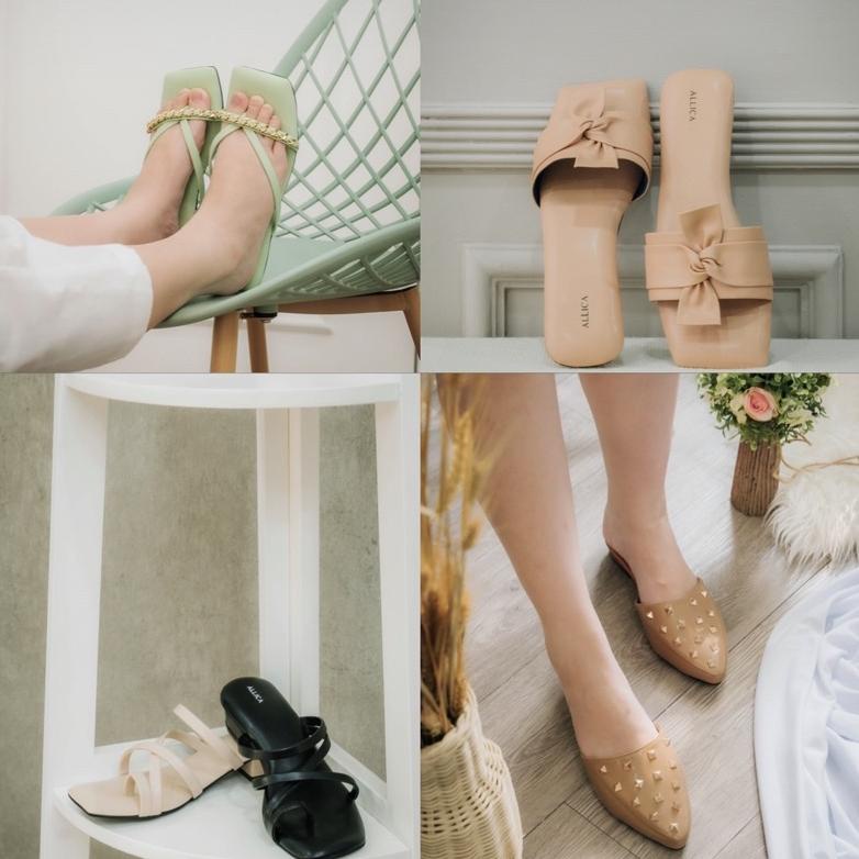Size 42-44 Allica Sandal/Heels Wanita Big Size