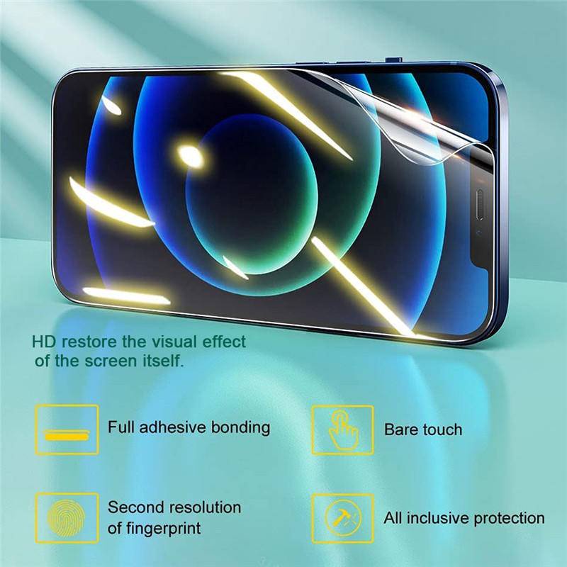 Film Hydrogel Pelindung Layar Depan Belakang Untuk iPhone 13 12 11 Pro Max Mini X XR XS Max 7 8 6 6s Plus SE 2020 2022