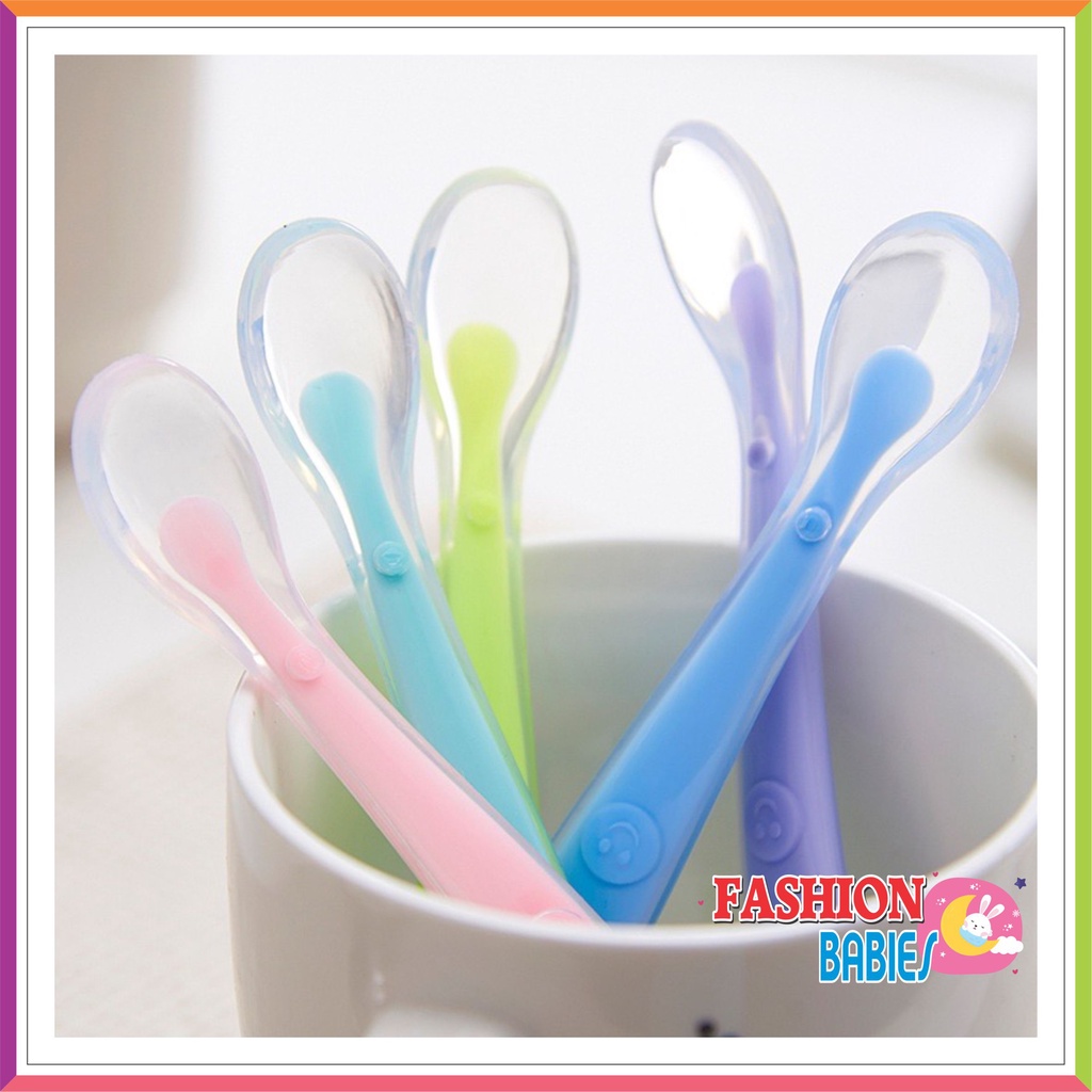 SENDOK SILICON TEETHER ALAT MAKAN BAYI | SENDOK SILICON FOOD GRADE ❤ Fashionbabies ❤