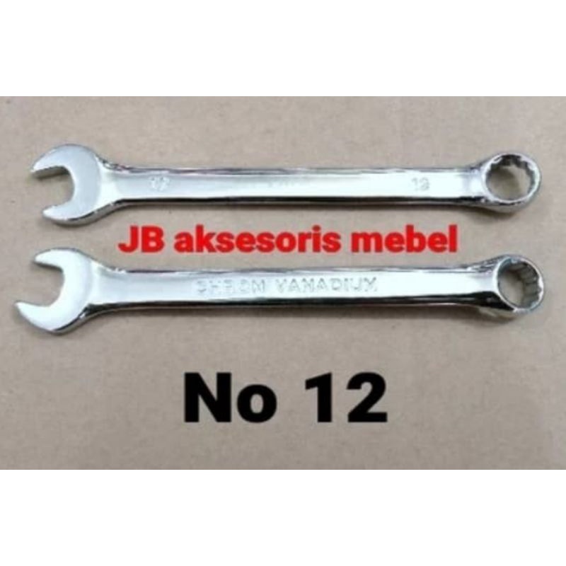 KUNCI RING PAS 12 mm CHROME VANADIUM Merk TMS