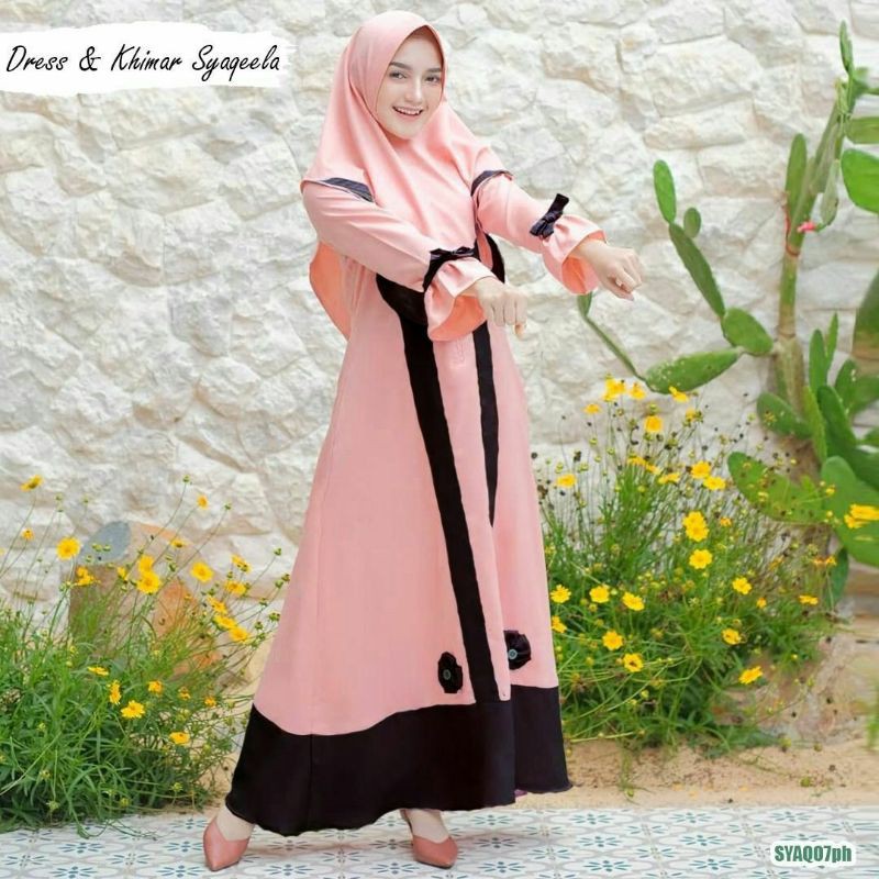 Dress & Khimar Syaqeela