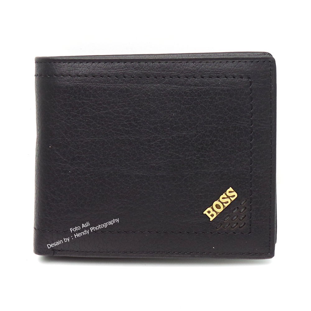 DOMPET PRIA KULIT ASLI IMPORT MURAH | HUGO BOSS B0442-12 BLACK