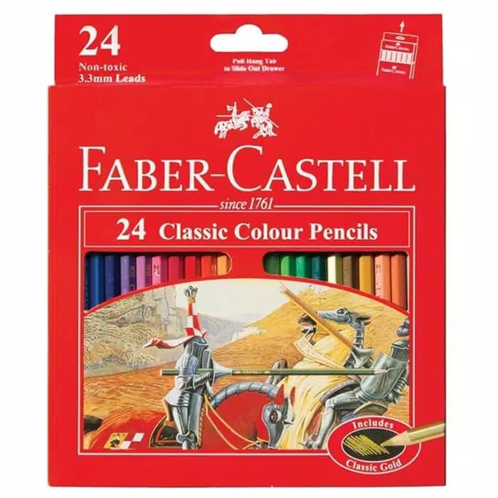 

PENSIL WARNA FABER-CASTELL PANJANG 12/24WARNA