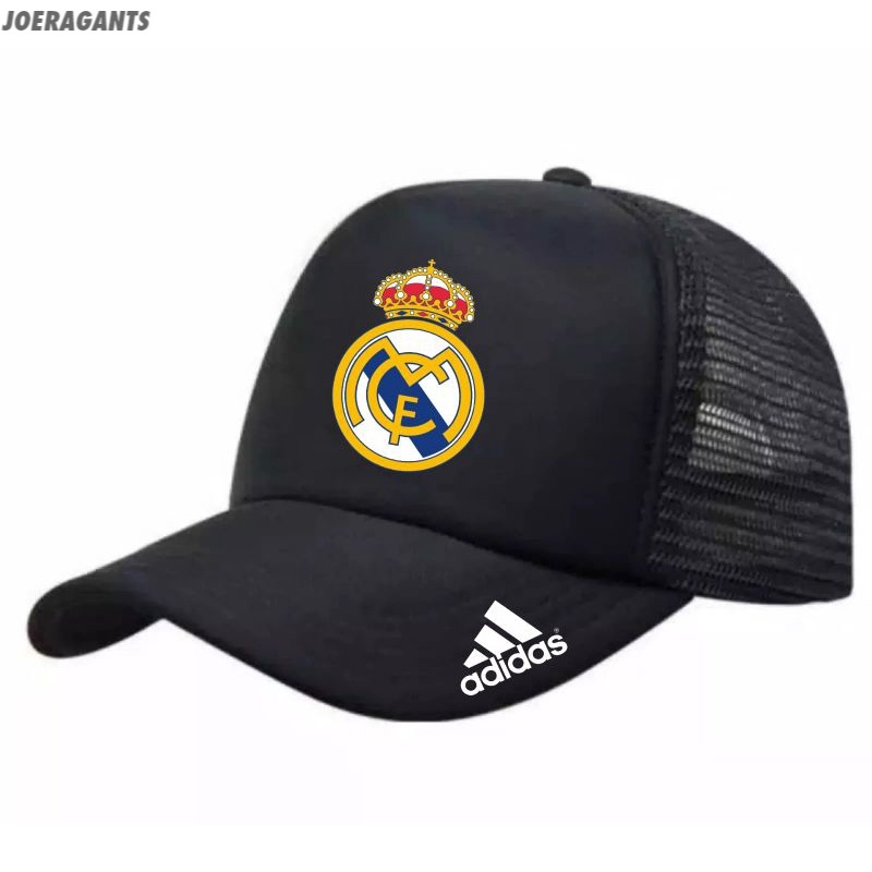 Snapback Topi Trucker Dewasa / Topi FC REAL MADRID / TOPI BOLA / TOPI DISTRO / TOPI TRUCKER joeragan