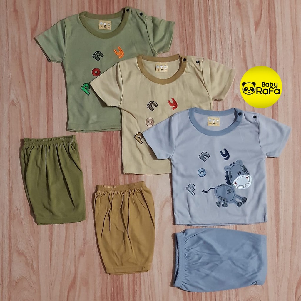 Setelan Pendek Baju  Bayi  Laki  Laki  6  12 Bulan  merk 