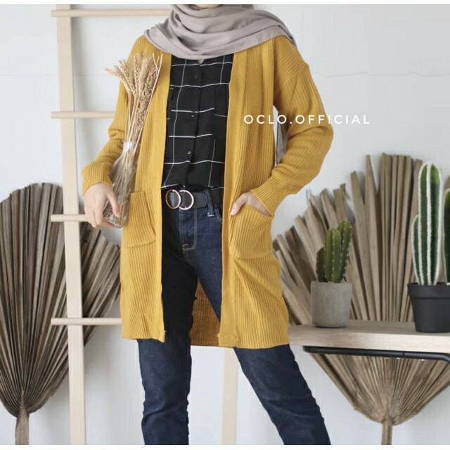 Tq88indonesia Fashion Baju Cardigan Rajut Wanita Terbaru / RJT Vegga Rajut Cardi Strady Varius / Outer / Baju Luaran Cewek / Ootd / Outfit Kekinian