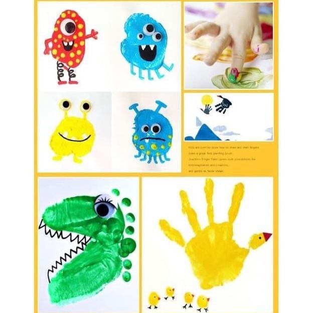 

Joan Miro Finger Paint Set 12 Colors Kado Anak Cat Air Washable Paint