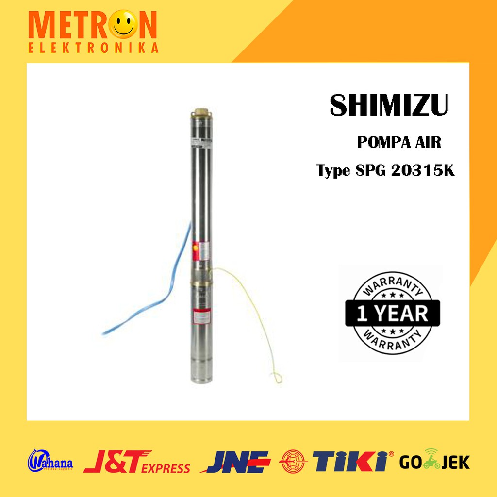 SHIMIZU SPG 20315K BIT SUBMERSIBEL PUMP 3 INCH + CABEL / SPG20315KBIT