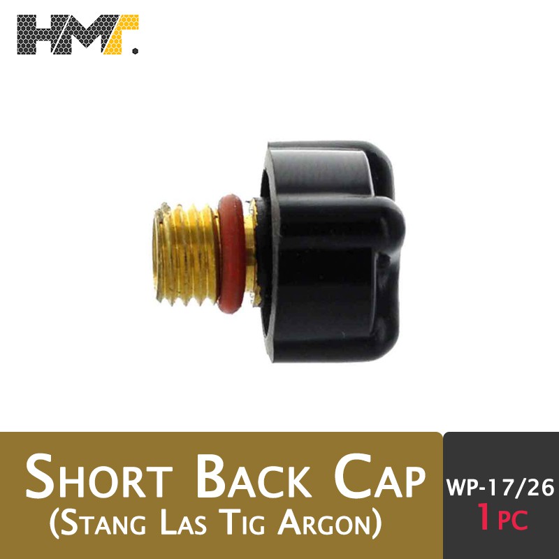 Short Back Cap for Tig Torch (WP17 & WP26) / Stang Las Tig Argon WP 17 WP 26