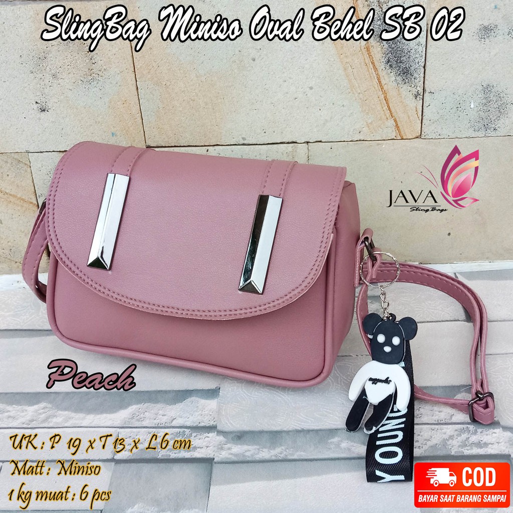 Tas selempang wanita Minixo Double Plat Nekel SB 02 Tas wanita ootd