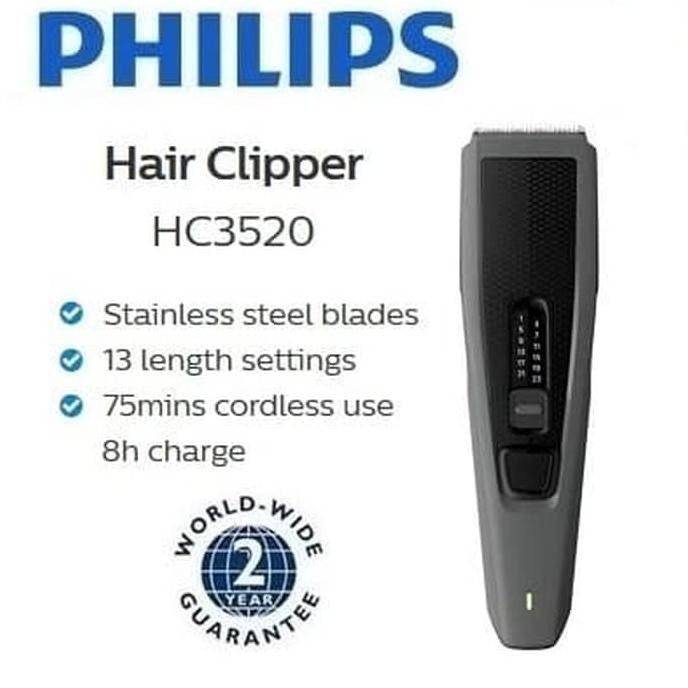 (HARGA PROMO) Philips Hair Clipper Alat Cukur Rambut Cukuran HC3426/15 TERLENGKAP