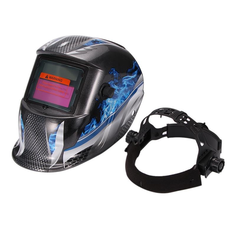ABEDOE Helm Las Otomatis Auto Darkening Welding Helmet - 107T43 - Black/Blue
