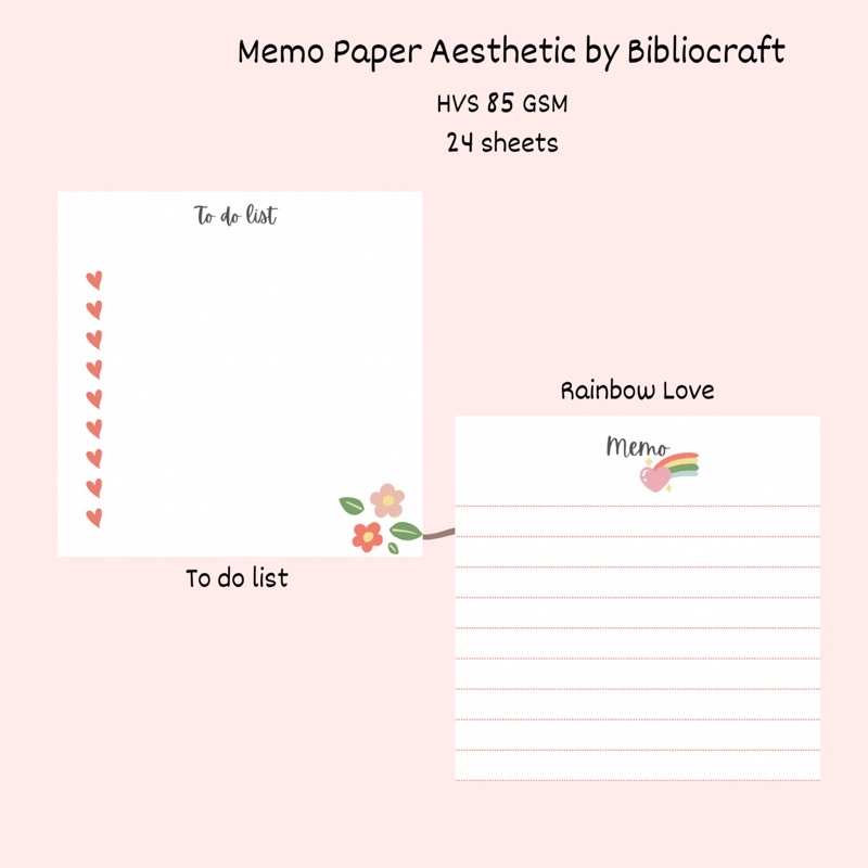 

Memo Paper Aesthetic by Bibliocraft