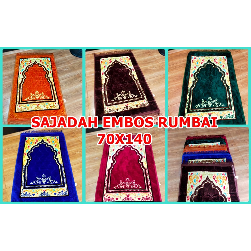 Sajadah Turki Rumbai Bahan Halus Dan Tebal/Sajadah Turki Tebal / sejadah embos