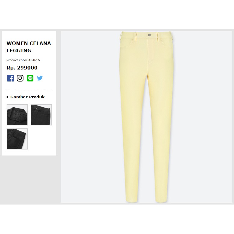 UNIQLO WOMEN CELANA LEGGING PANTS NEW