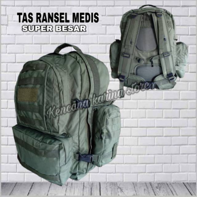 TAS RANSEL GULTOR MEDIS/ TAS RANSEL BESAR / Tas punggung besar hijau