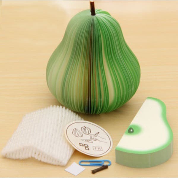 

[RESTOCK] Buku Catatan Kertas Notes Note Unik Lucu Model Buah Pir Pear 047