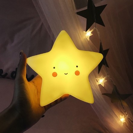 ☛TK☚ R202 LAMPU TIDUR MOTIF AWAN / BINTANG / BULAN LED LAMPU TIDUR BATERAI BERKUALITAS  IMPORT