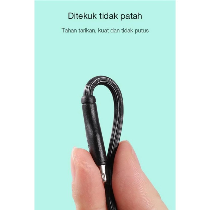 NA - Kabel Lightning Robot 2.4A Charge dan Data 100cm Kabel Iphone TL100