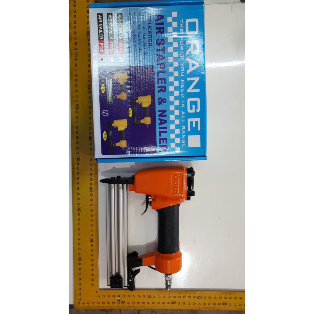 ORANGE Mesin air nailer F30 staples angin tembak paku bagus promo MURAH