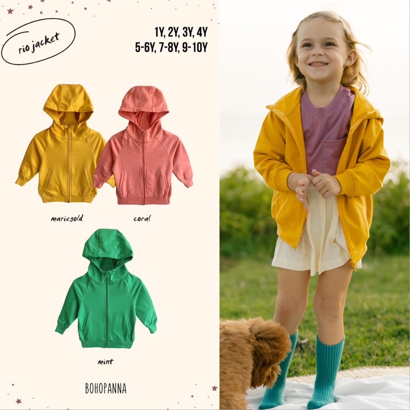 Bohopanna Rio Jaket Hoodie Unisex 1-10thn