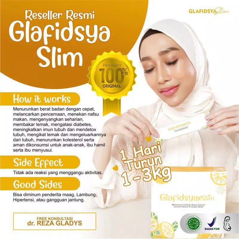 Paket glafidsya slim & Xslim original
