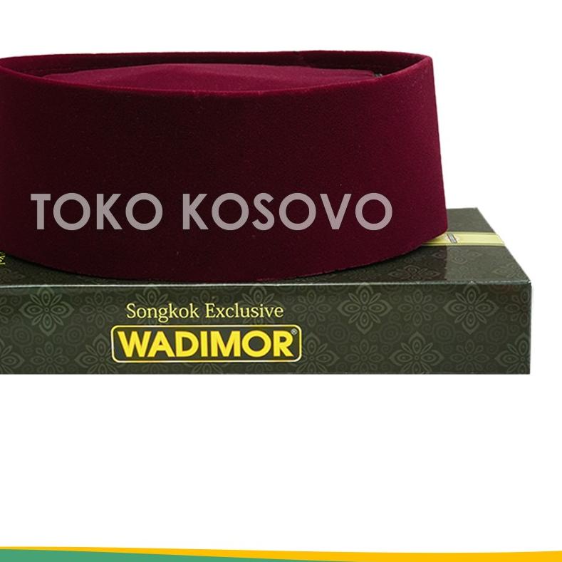 Peci Songkok Kopiah Wadimor AC Merah Dan Maroon Tinggi 9,10 Nomor 4-9 Terlengkap