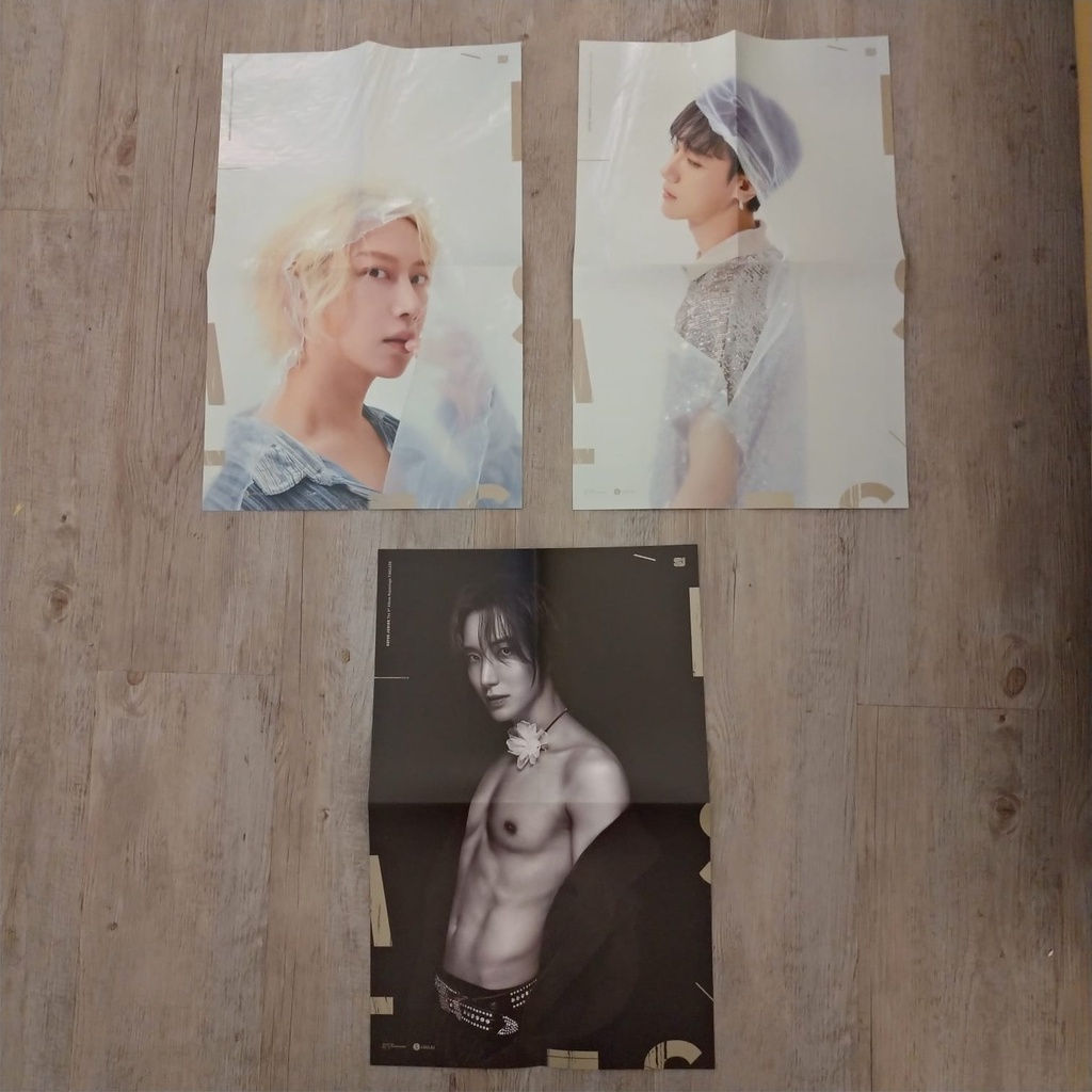 Folded Poster FP Yesung Leeteuk Heechul Timeless Bright Shadow White Black Version