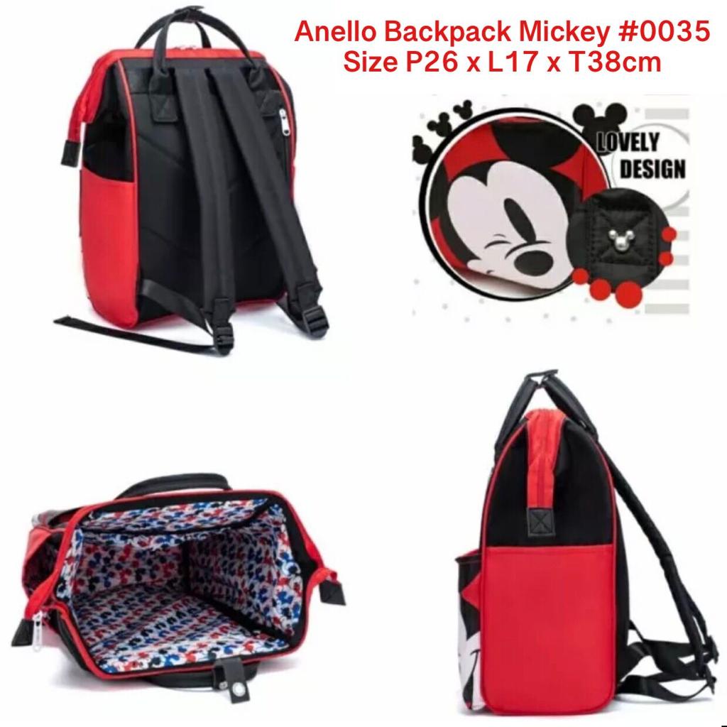 RANSEL ANELLO MICKEY LARGE | ANELLO BACKPACK MICKEY QUALITAS BAGUS(1 kg:2pcs)