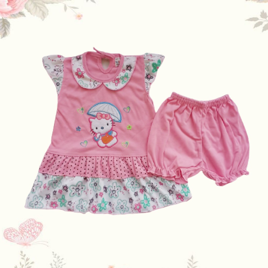 Baju Anak Perempuan Baju Bayi dress Perempuan 0-1 tahun