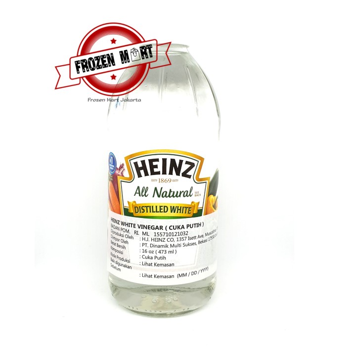 

Heinz Cuka Putih (White Distilled Vinegar) 473 Ml + Extra Bubble 018
