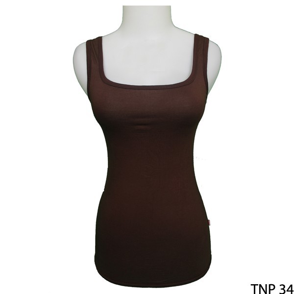 Tank Top Anak Perempuan Spandek Coklat – TNP 34