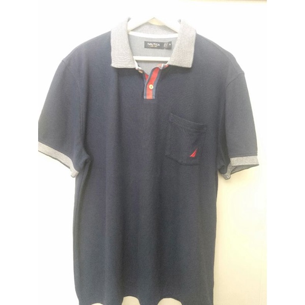 Baju second original Brand Nautica Warna navy