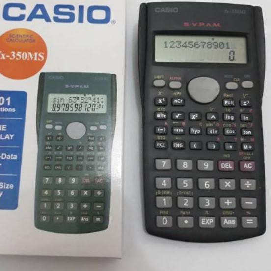 

Produk Baru Kalkulator scientific Casio fx-350MS 2 line display / STAT - Data Editor qt0.....