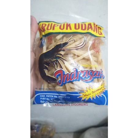 

Kerupuk Udang Indrasari Spesial Bentuk Stick Kemasan 250 Gram