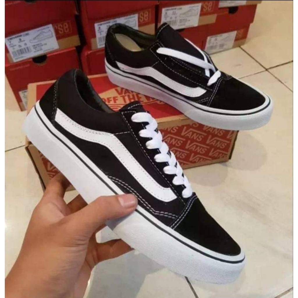 (BISA COD)SEPATU VANS OLD SKOOL PREMIUM IMPORT SNEAKERS OLDSCHOOL - SEPATU SEKOLAH - SEPATU PRIA - SEPATU WANITA - SEPATU IMPORT LENGKAP BOX