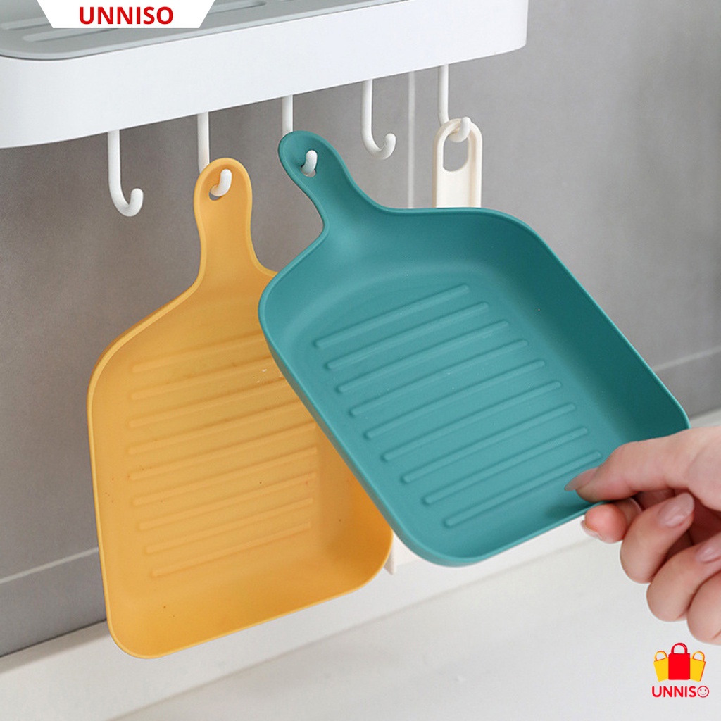 UNNISO -  Piring Saji Plastik Nordic Style Plate Handle