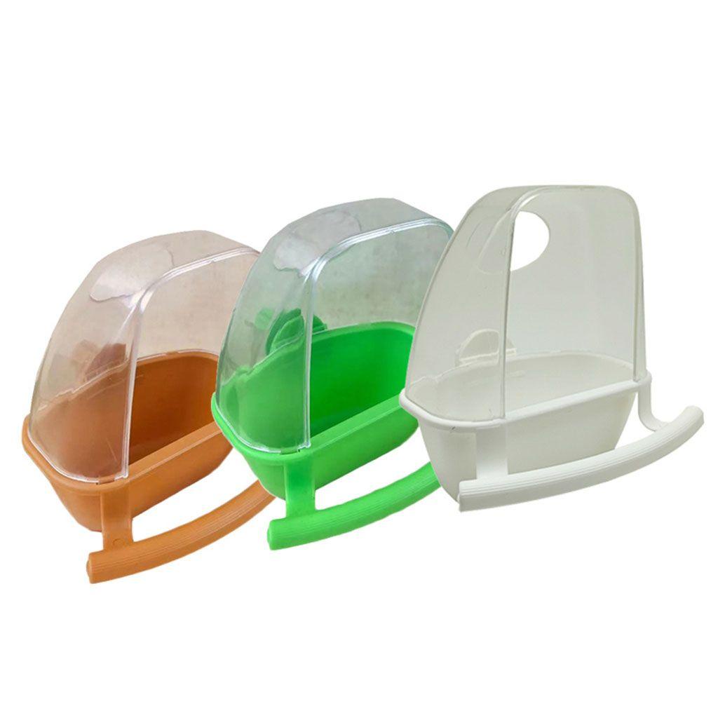 Nickolas1 Pengumpan Burung Desain Baik Splash Proof Bird Cage Decor Bermain Dan Makan Fix Di Kandang Burung Bening Watering Bowl