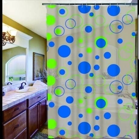 PEVA - TIRAI KAMAR MANDI - SHOWER CURTAIN - SIZE 183 x 183 CM