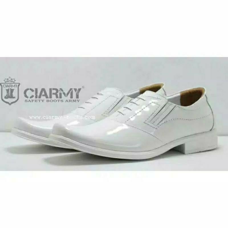 Sepatu Pdh Putih Kulit Ciarmy C050P Sepatu Pdu Putih Sepatu Putih Pdh Sepatu pria Pdu