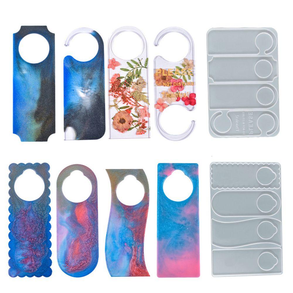 R-flower Resin Mold Dekorasi Rumah Doorplate Irregular Silicone Mold