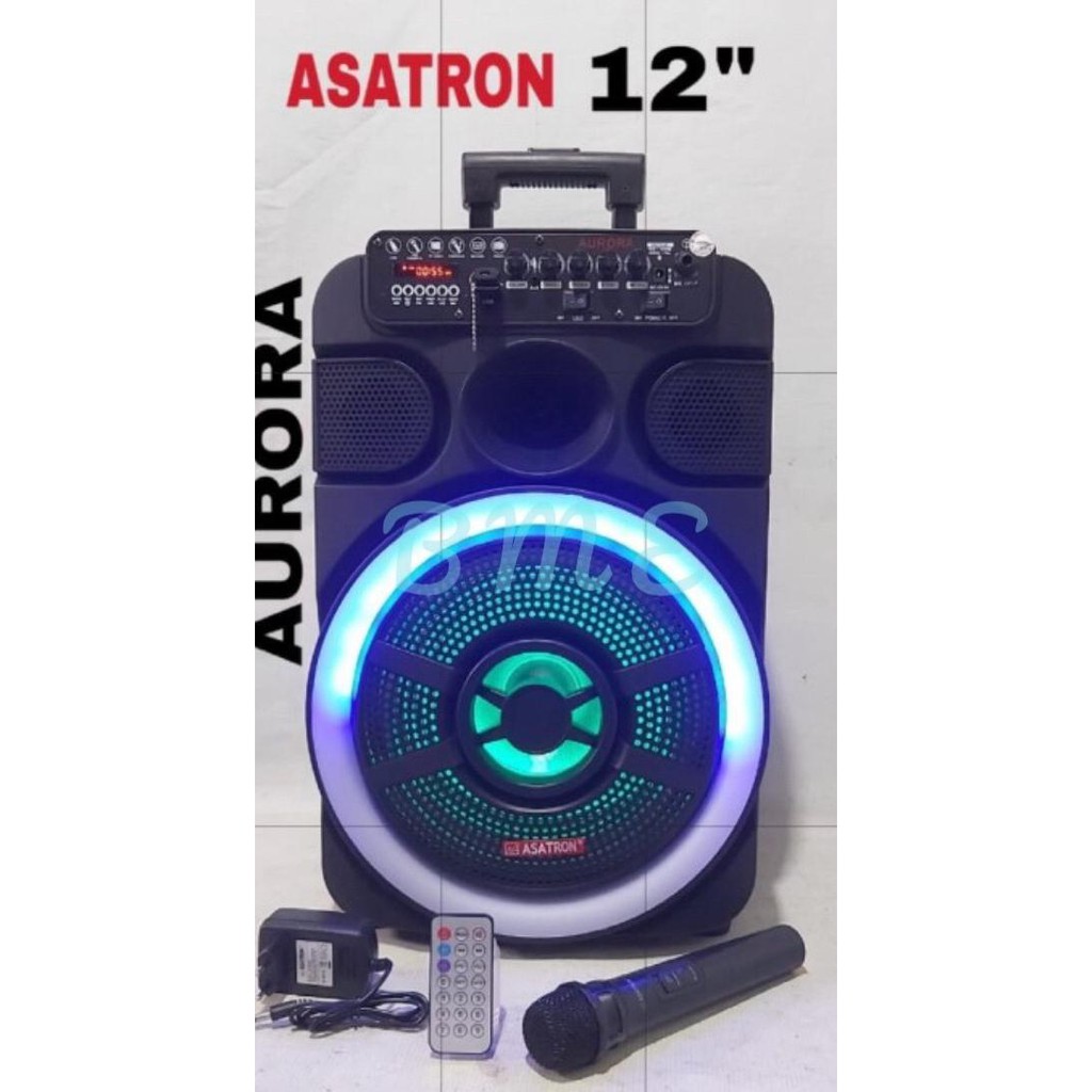 Jual Speaker Aktif Bluetooth Karaoke Portable Asatron 12Inch Asatron